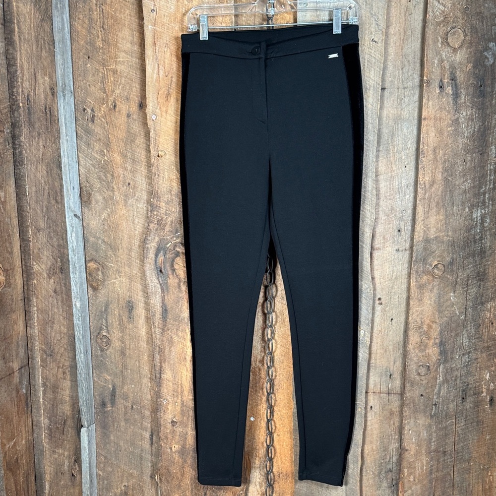 A/X Armani Exchange Black Tuxedo Leggings